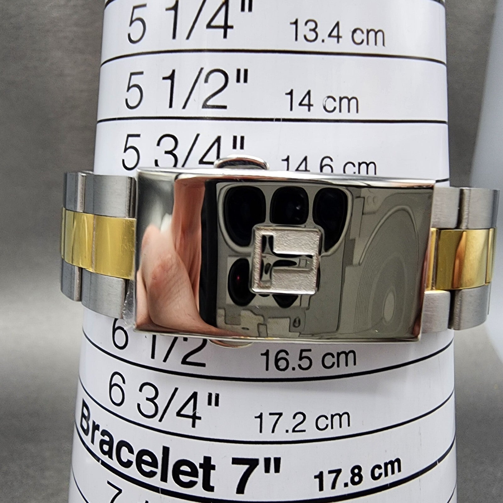 Tissot PR100 Chronograph Watch Women Silver Dial TwoTone T101.917.22.031.00 PART14