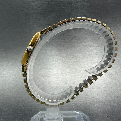 Seiko Tank Watch Women 16mm luminous Dial Gold Tone VTG 1N01-5B79 New Battery6