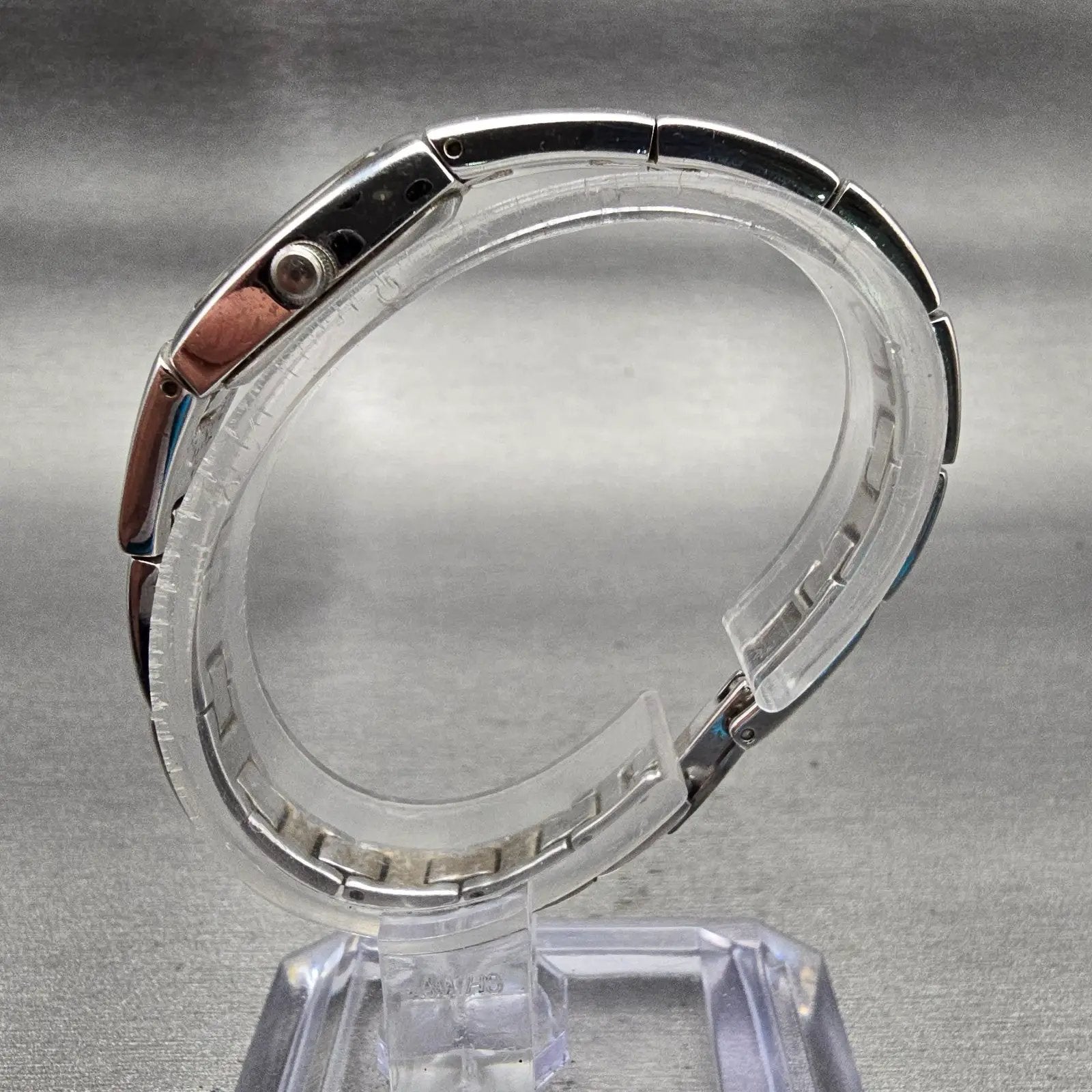 Bulova Watch Women 13mm Blue Dial Silver Tone Rectangle 96L98 New Battery6