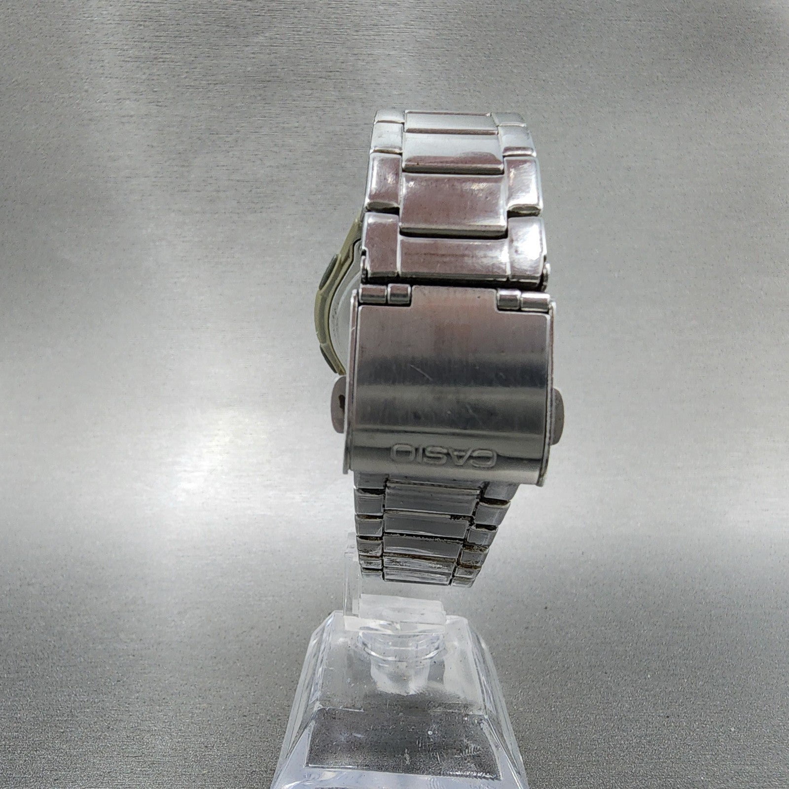 Casio Wave Ceptor Watch Men 41mm White Dial Silver Tone Solar WVAM600 Works7