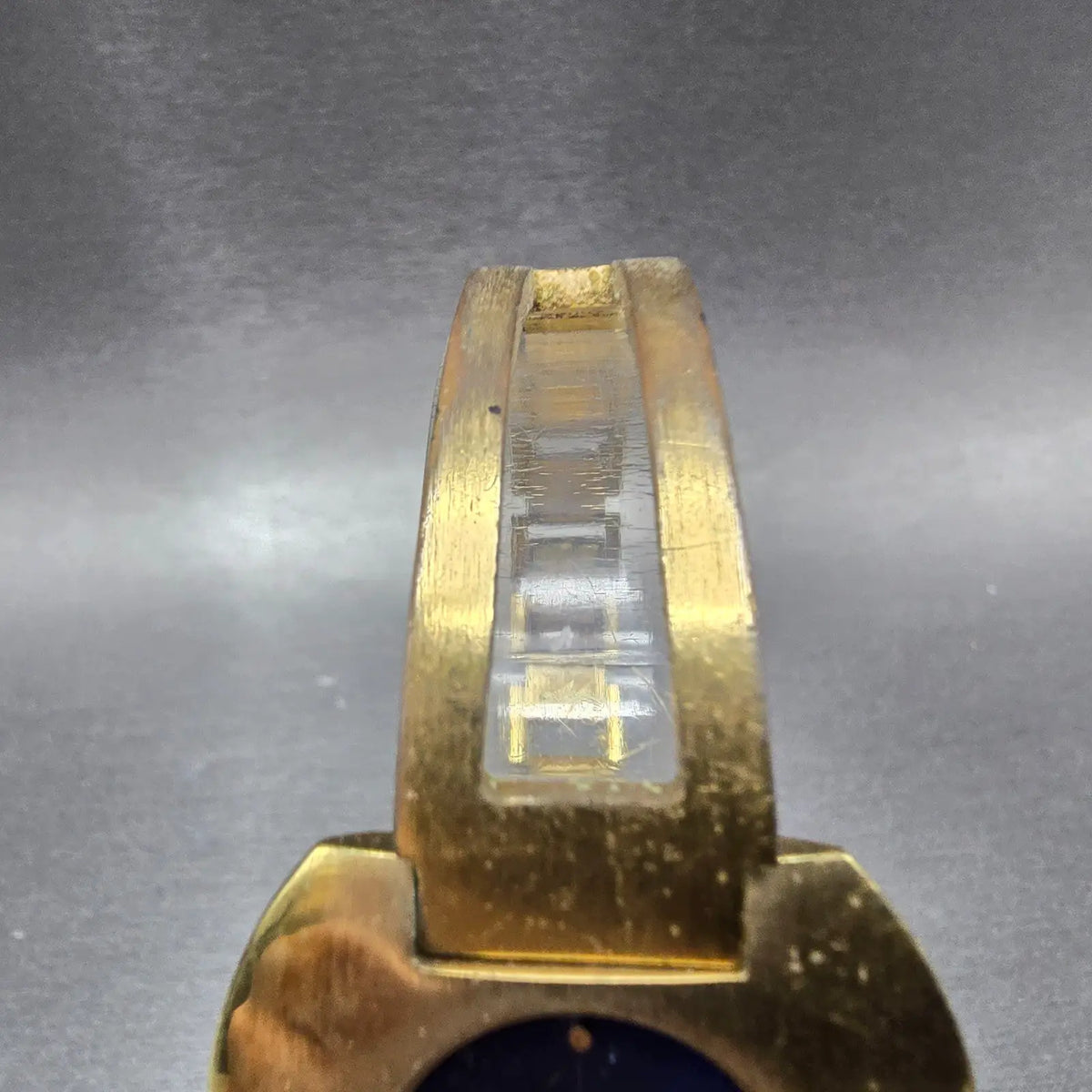 Seiko Watch Women 30mm Blue Dial Gold Tone Manual 11-0680 Vintage Runs PARTS5