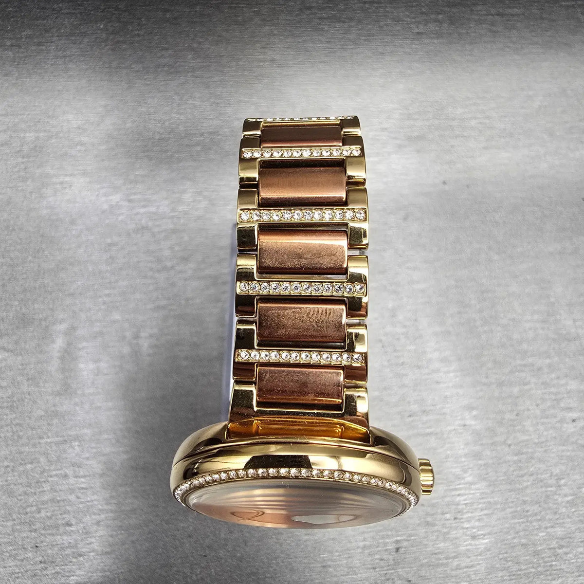 Michael Kors Courtney Rose Watch Women 36mm MOP Dial Gemmed MK3836 New Battery4