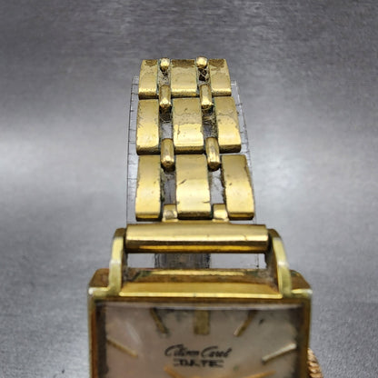 Citizen Carol Date Watch Women 22mm Silver Dial Gold Plated Manual Wind Runs4