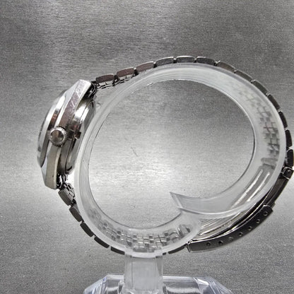 Seiko Automatic Watch Women 27mm Silver Dial Silver Tone Daydate 2206-0470 PARTS11