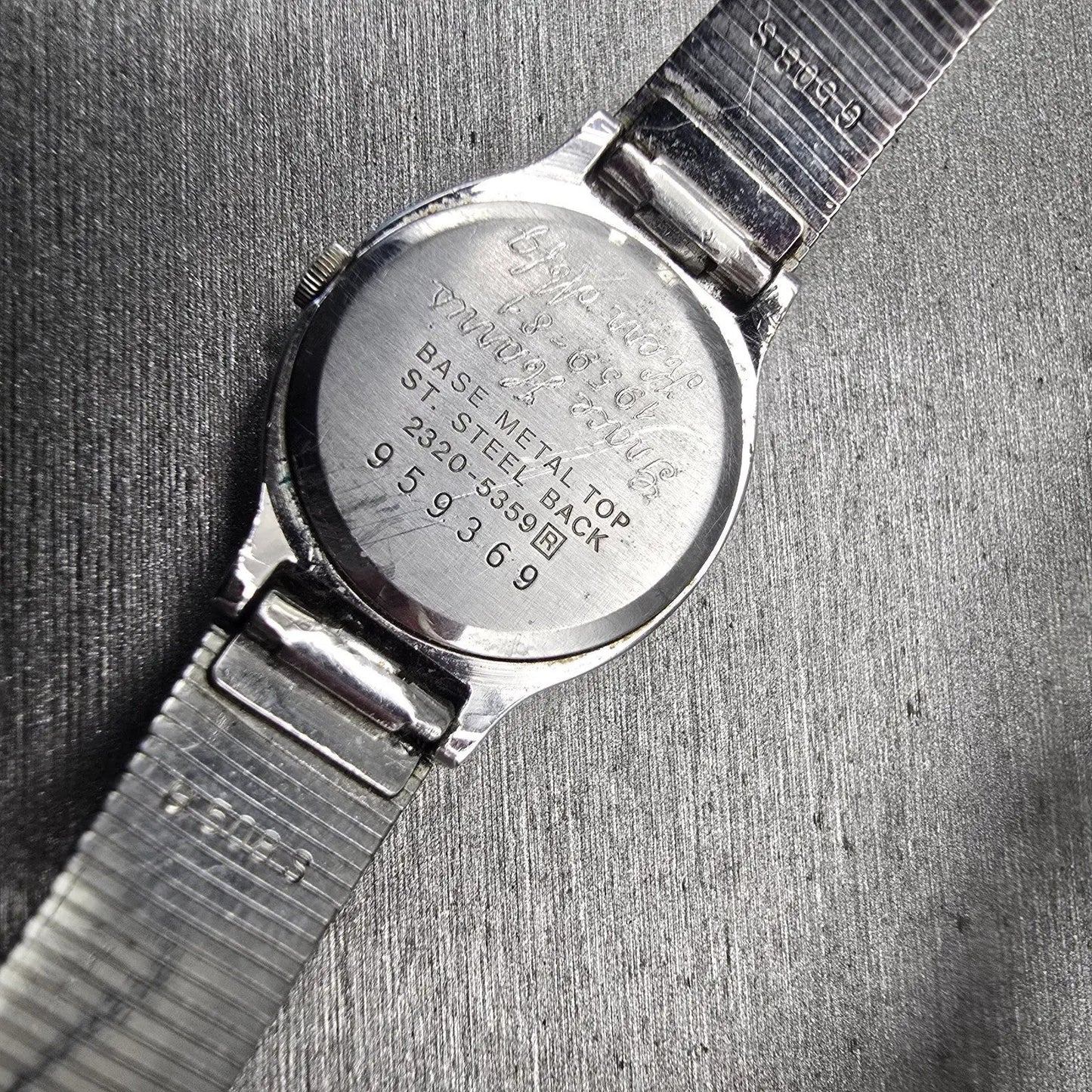 Seiko Watch Women 20mm Black Dial Silver Tone Oval 2320-5329 New Battery Vintage10