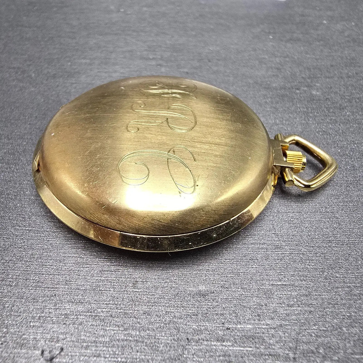 Wittnauer Pocket Watch Men 43mm Champagne Dial Gold Daydate SILHOUETTE New Batt8