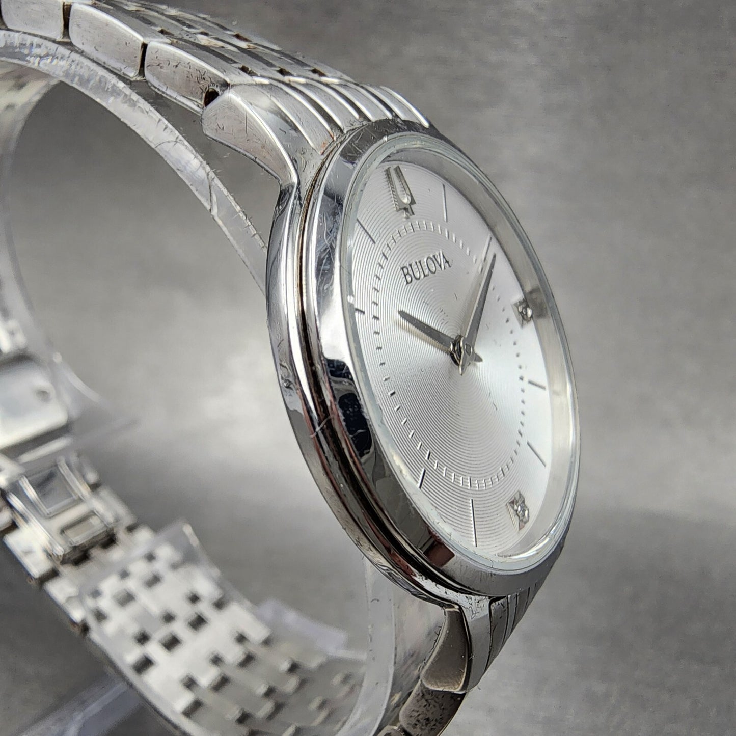 Bulova Watch Women 31mm Silver Dial Stainless Steel Round 96P183 New Battery4
