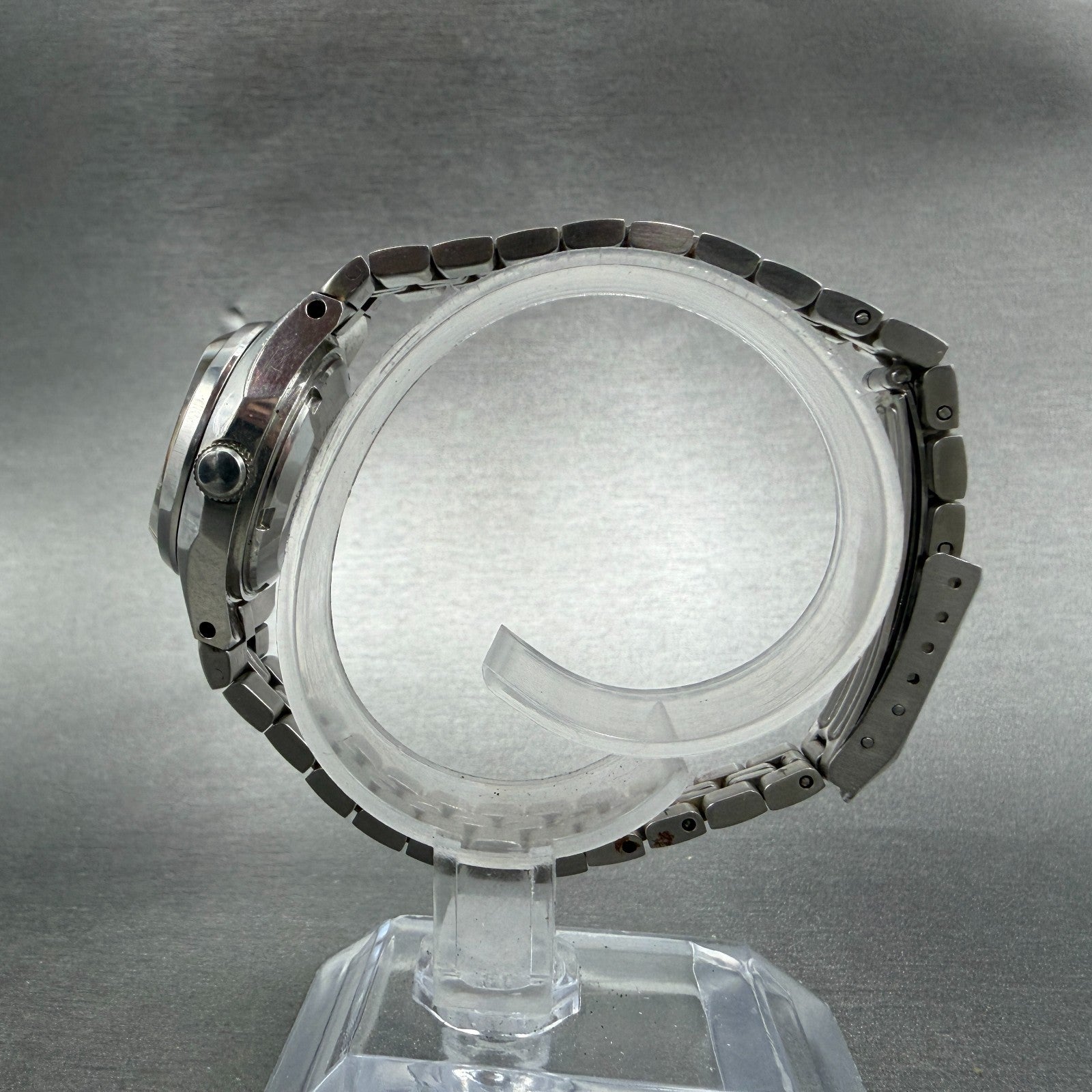Seiko Automatic Watch Women 26mm Rose Dial Silver Tone Daydate 2206-0560 Runs6
