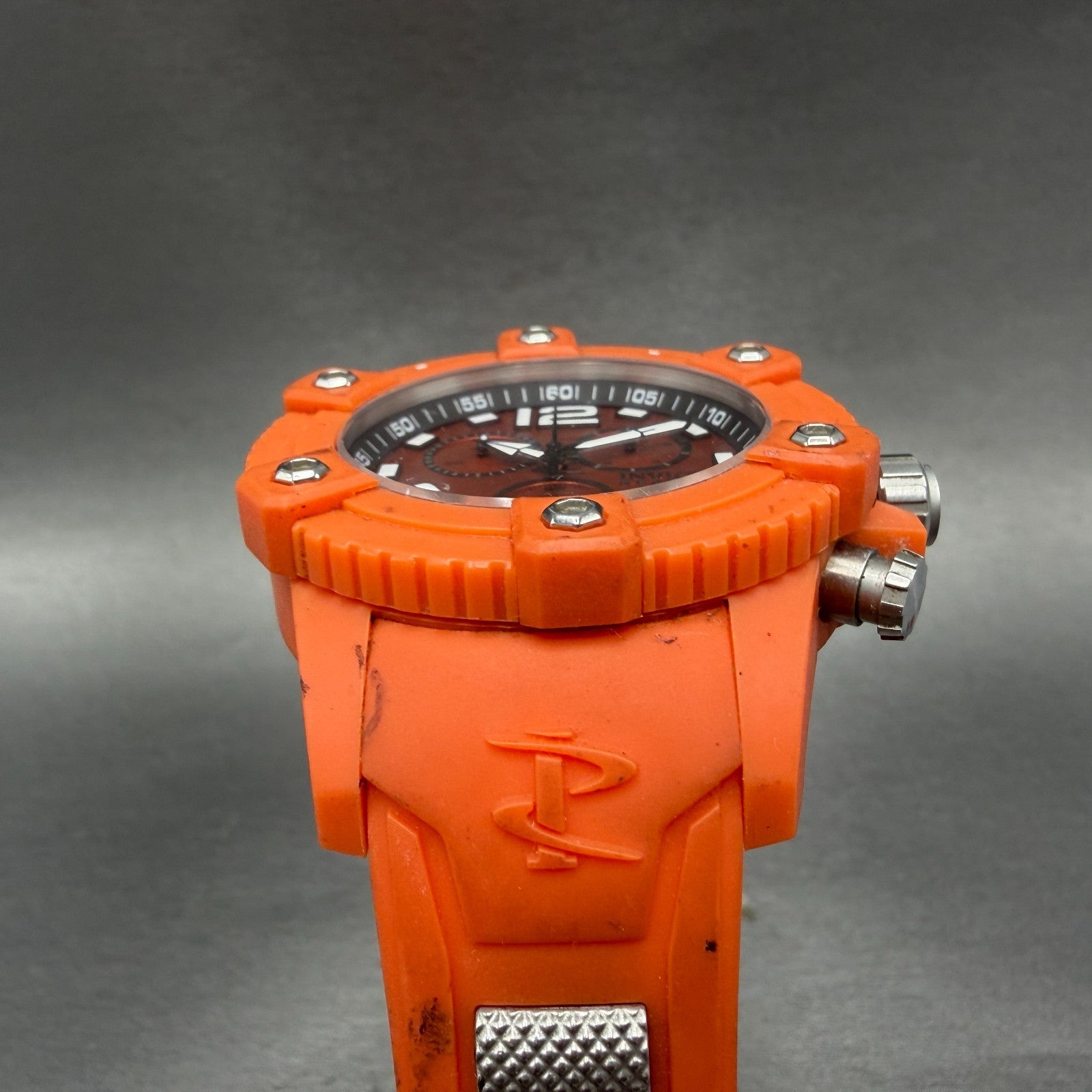 Invicta Reserve Octane Chrono Watch Men 49mm Orange Dial Orange Date 17291 Runs2