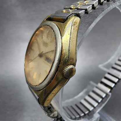 VTG Seiko Watch Women 26mm Cream Dial Gold Tone Daydate Round 26230100 New Batt2