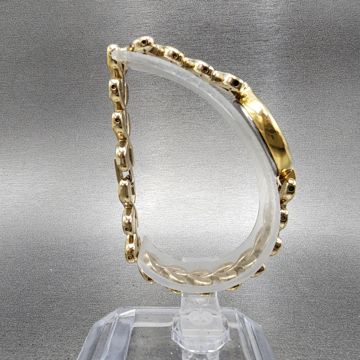 Seiko Lucent Watch Women 19mm Cream Dial Gold Tone 4n215160 New Battery8