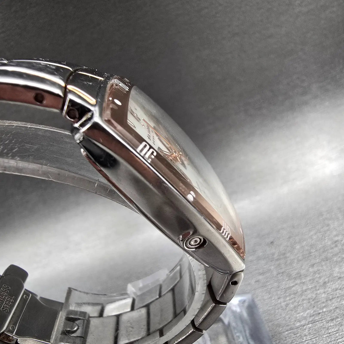 Skagen Watch Women 32mm MOP Dial Two Tone Daydate Square 626SSXR New Battery3