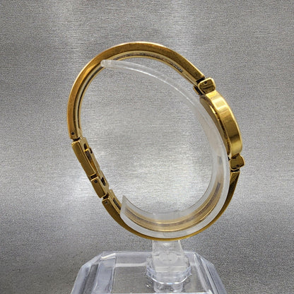 Movado Harmony Watch Women 23mm Black Dial Gold Tone 88.A1.809.A New Battery9