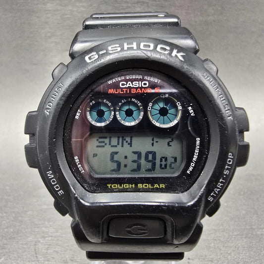 Casio G-Shock GW-6900 Watch Men 51mm Digital Black Tone Alarm Chronograph Solar0