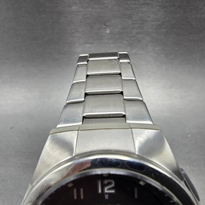 Casio Wave Ceptor  Watch Men 42mm Black Dial Steel Analog Digital Solar Runs R3