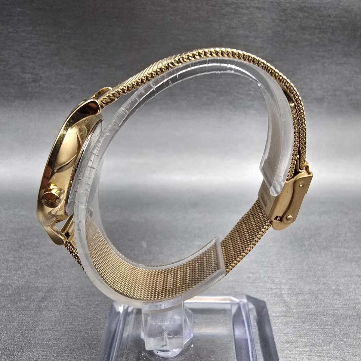 Skagen Anita Watch Women 30mm Silver Dial Gold Tone Round SKW2150 New Battery6