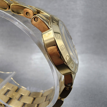 Marc By Marc Jacobs Mini Amy Watch Women 26mm White Dial Gold Tone New Battery3