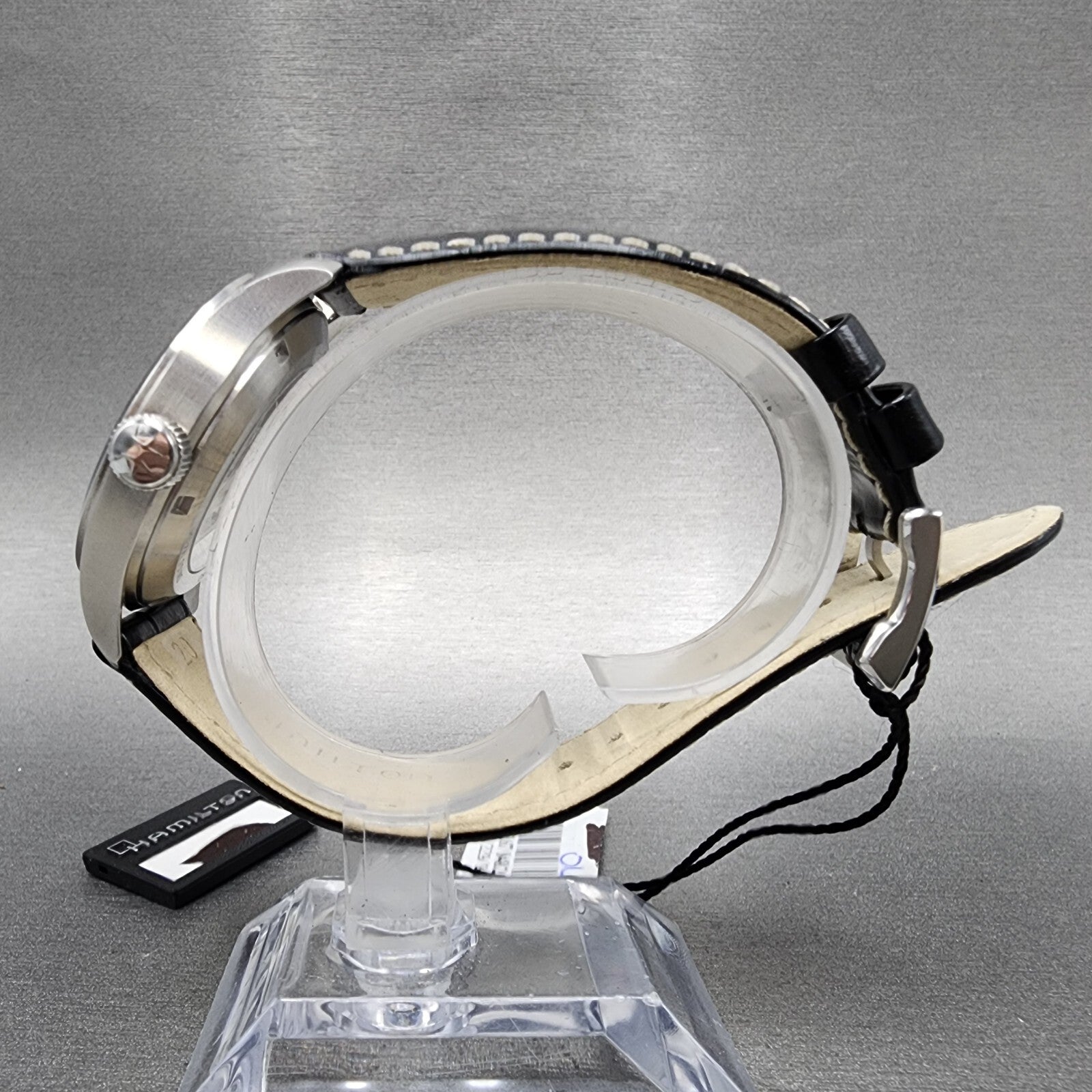 Hamilton Khaki Field Murph Watch Men 38mm Black Dial Steel Automatic H704057306