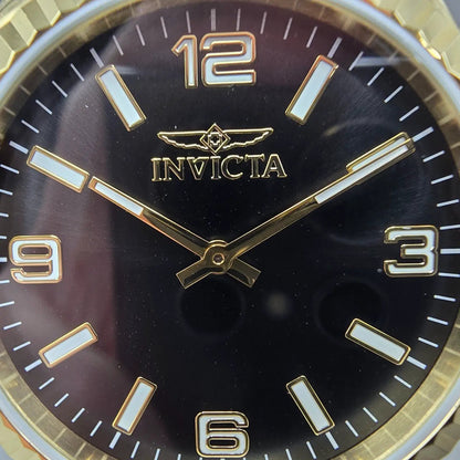 Invicta Specialty Watch Men 43mm Black Dial Gold Tone Round 4960 New Battery1