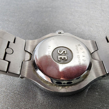 Movado Sports Edition Watch Women 27mm Silver Dial Stainless Steel New Battery8
