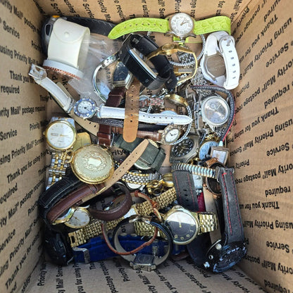 Watch Lot Men Women Skagen Pulsar Fossil Timex 18.6 LB VTG Modern PARTS7