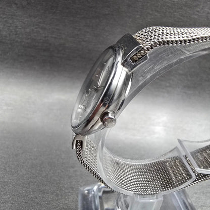 Skagen Watch Women 26mm Silver Dial Silver Tone Date Round 355SSS1 New Battery J2