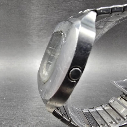 Seiko DX Automatic Watch Men 39mm Blue Dial Silver Tone Daydate 6105-5559 Runs2