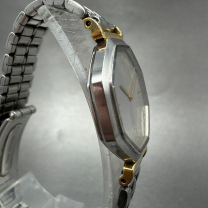 Yves Saint Laurent Watch Women 24mm Silver Dial Two Tone 2200-222377 New Battery4