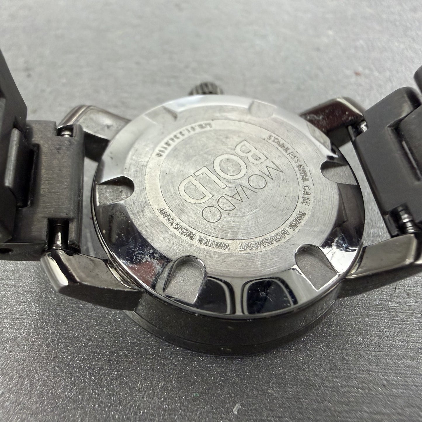 Movado Bold Watch Women 25mm Black Dial Black Tone Round 3600326 New Battery9