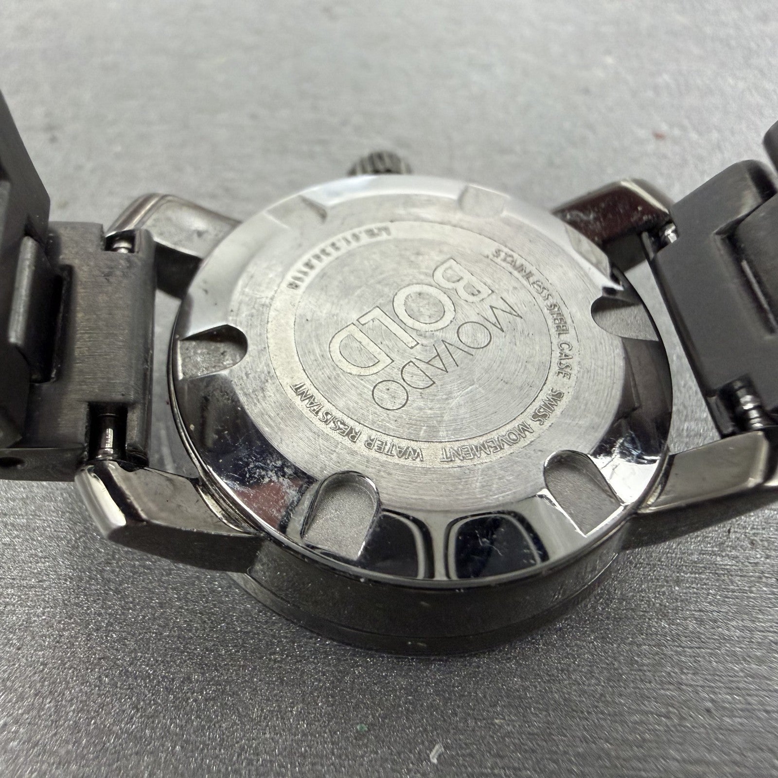 Movado Bold Watch Women 25mm Black Dial Black Tone Round 3600326 New Battery9