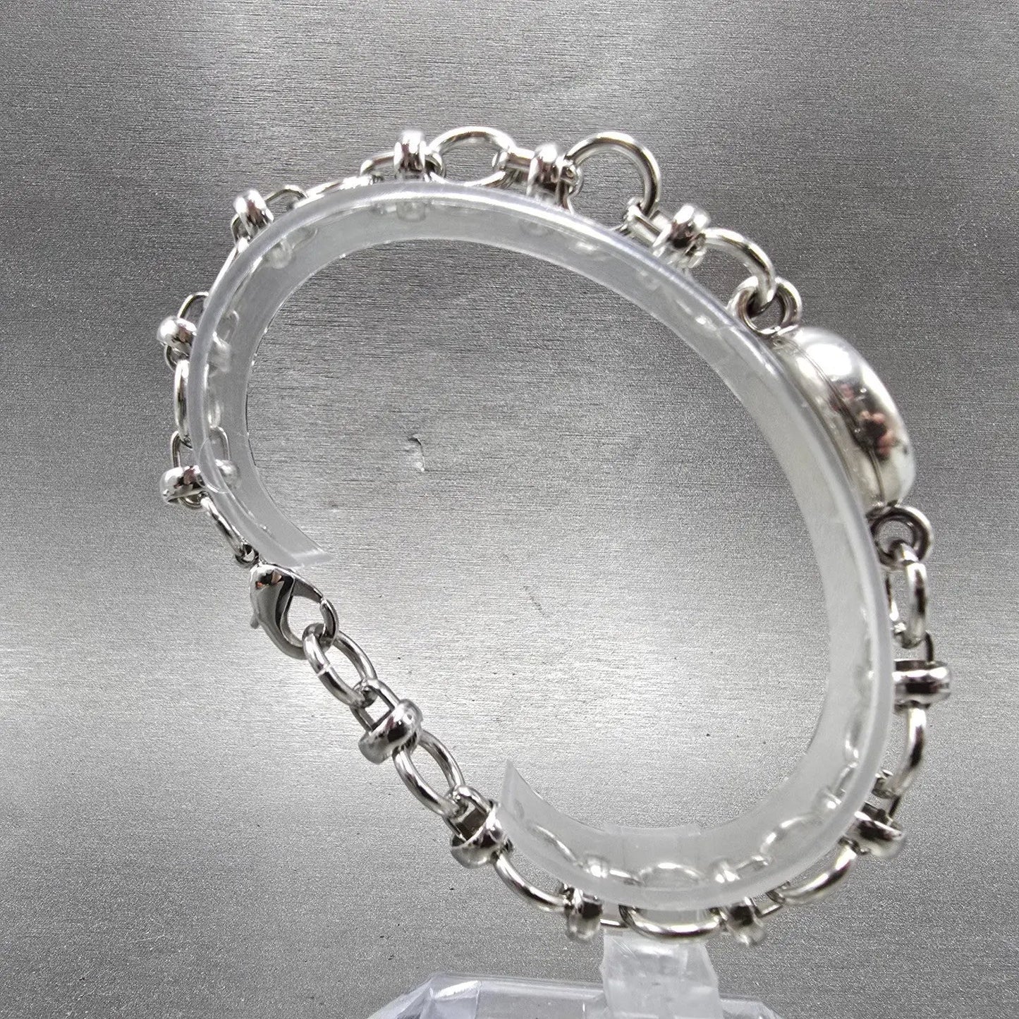 Gucci Watch Women 20mm Blue Dial Sterling Silver Round 2900 New Battery VintageK8