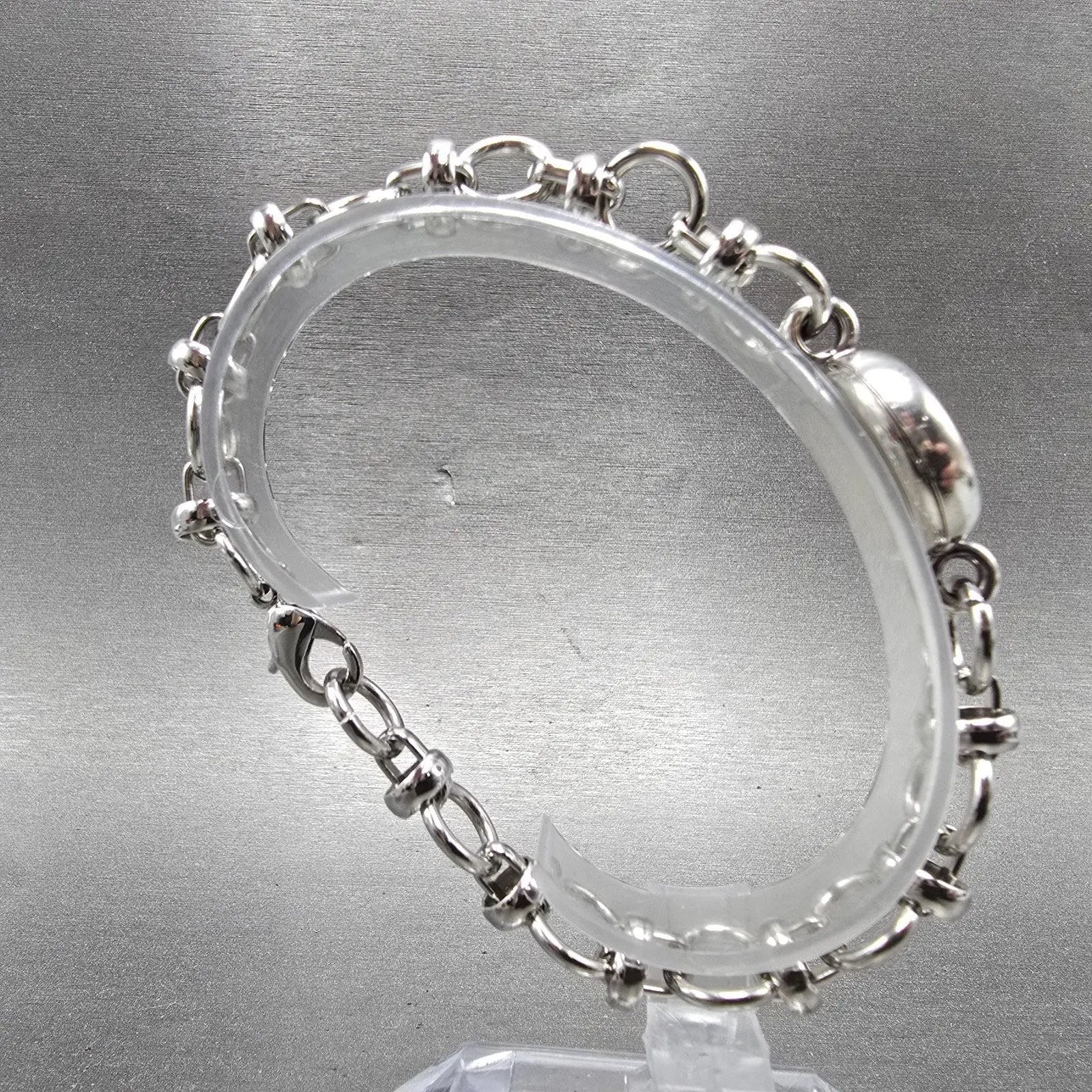 Gucci Watch Women 20mm Blue Dial Sterling Silver Round 2900 New Battery VintageK8