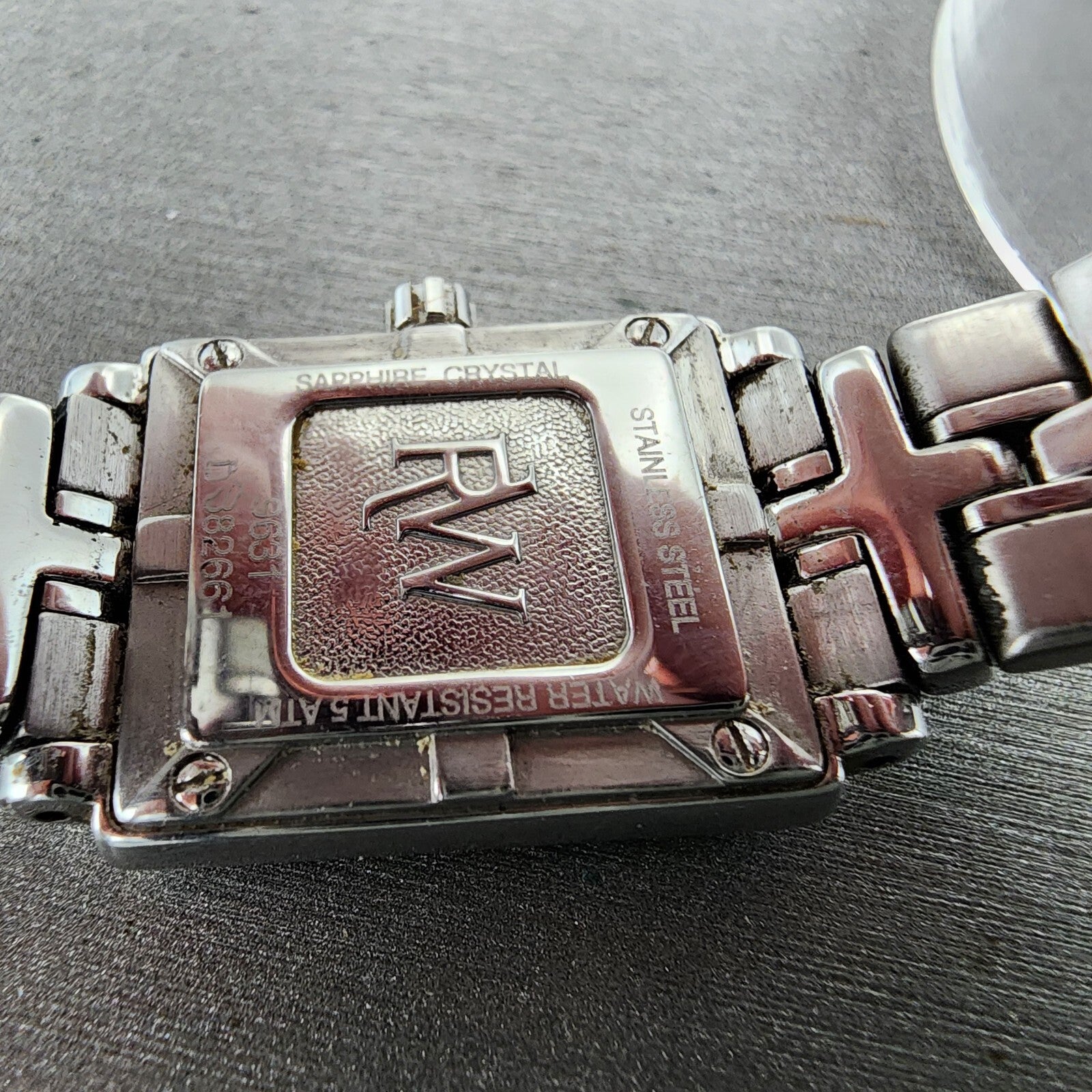 Raymond Weil Parsifal Tank Watch Women 19mm MOP Dial Steel Diamonds New Battery9