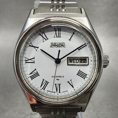 Seiko Automatic Watch Women 27mm White Dial Silver Tone Daydate 24060060 PARTS2