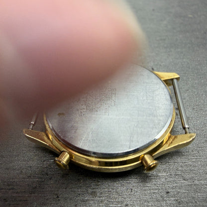 Seiko Equipment For Protentional Watch Men 35mm White Dial Gold Tone PARTS VTG11
