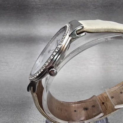 Skagen Watch Women 32mm MOP Dial Silver Tone Gemmed C644LSLW1 New Battery2