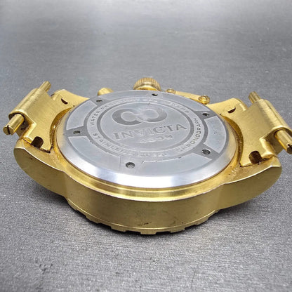 Invicta Corduba Chronograph Dive Watch Men 52mm MOP Dial Gold Tone 4899 NewBat10