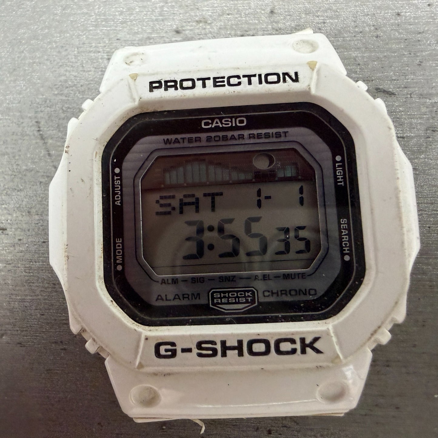 Casio G-Shock GLX-5600 Watch Men 44mm Digital Tide White Case Octagon New BattBA1