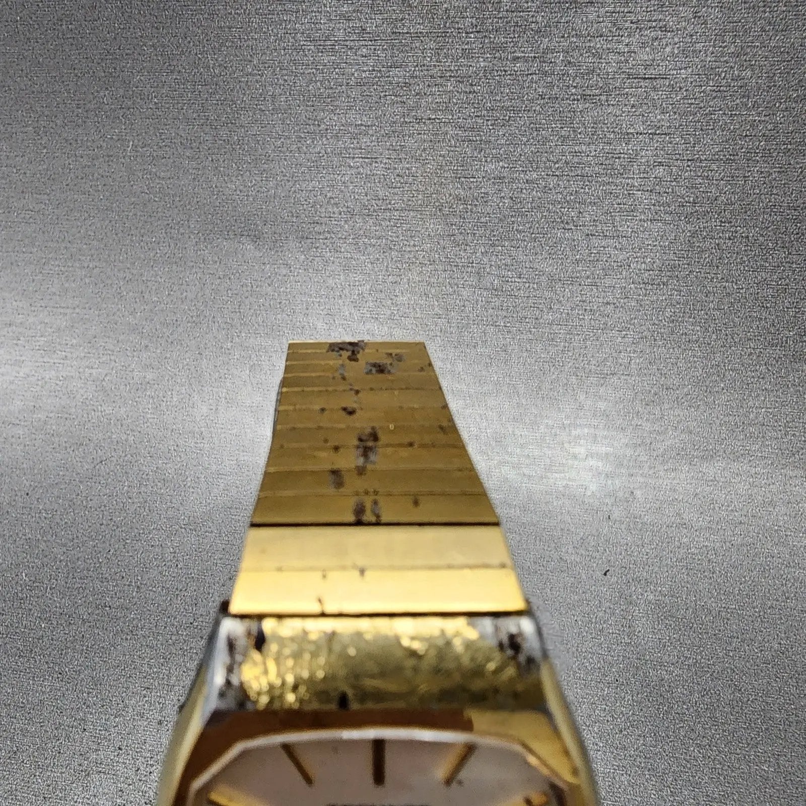 Technos Summit Quartz Watch Men 33mm White Dial Gold Tone Octagon New Battery4