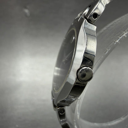 Movado Kara Watch Women 24mm Black Dial Steel Diamonds Bangle 84-A1-1846 NewBatt2