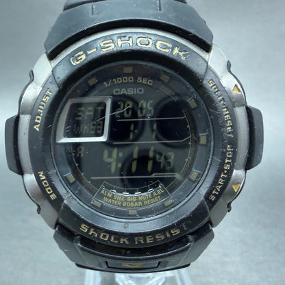 Casio G-Shock G-7710 Watch Men 46mm Black Gray Alarm Chrono Round New battery0