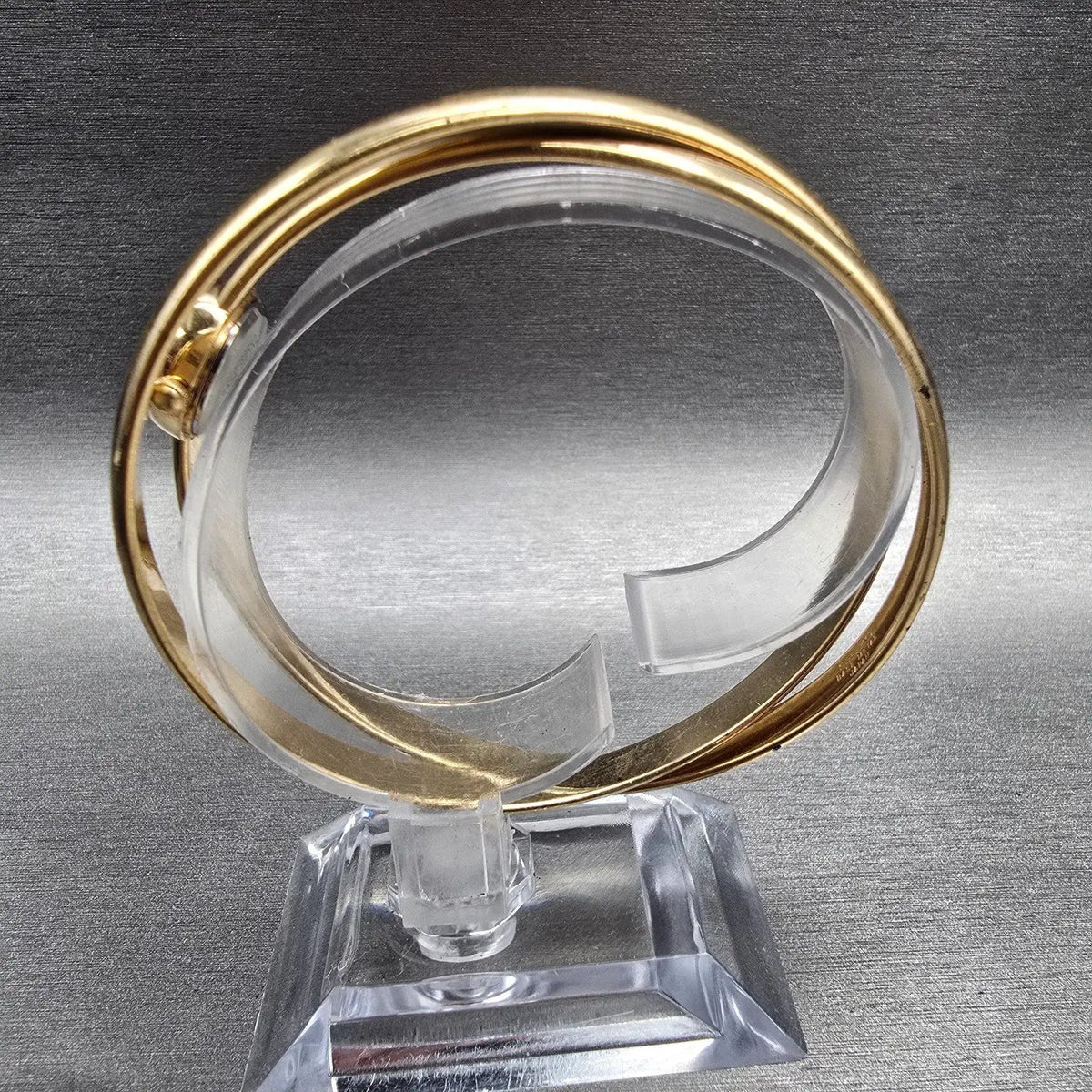 Seiko Watch Women 13mm Gold Dial Gold Tone Bangle 1E20-0660 New Battery6