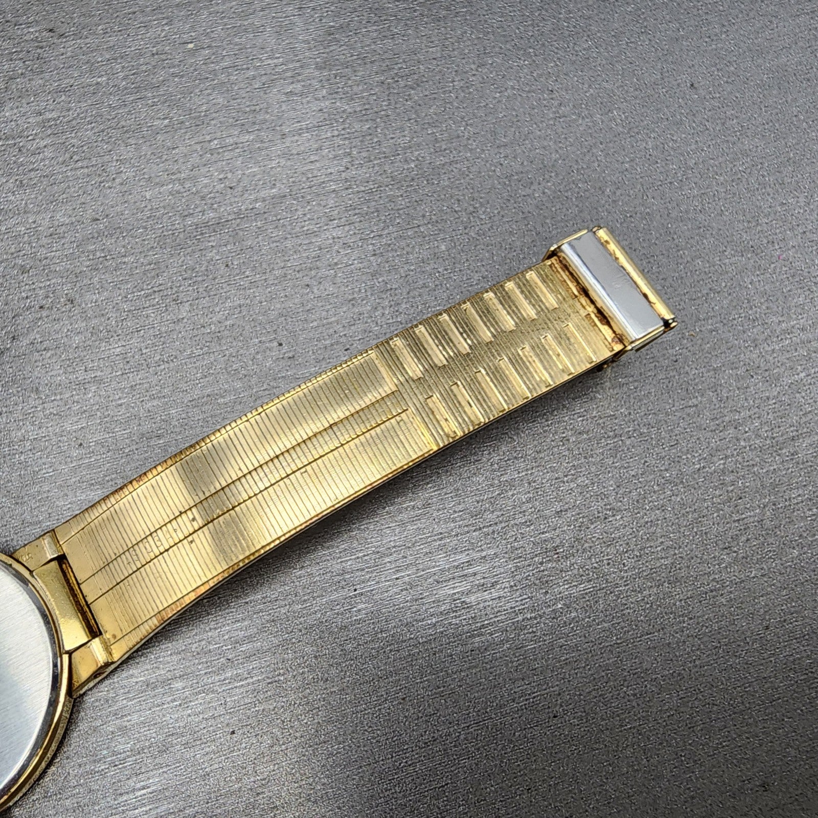Seiko Watch Men 32mm White Dial Gold Tone Mesh Band READ!! 74307010 New Battery8