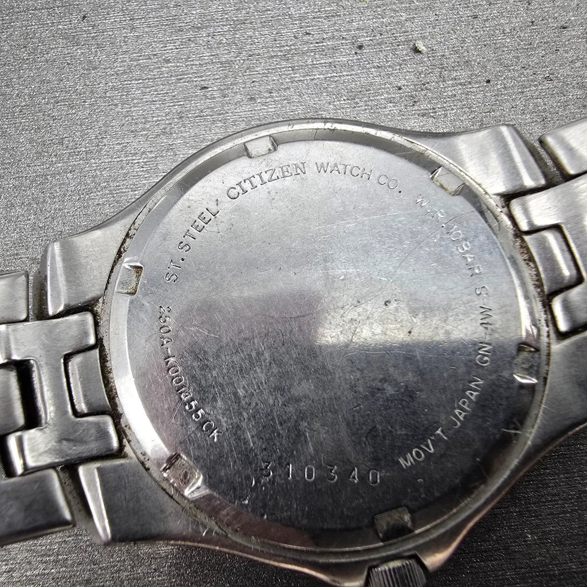 Citizen Watch Men 37mm Blue Dial Silver Tone Daydate Round 250A-K001455 PARTS15