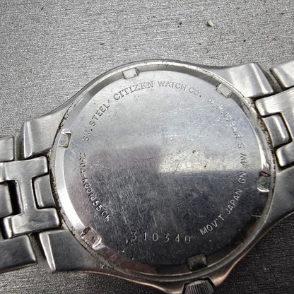 Citizen Watch Men 37mm Blue Dial Silver Tone Daydate Round 250A-K001455 PARTS15