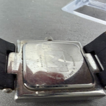 Michael Kors Watch Women 24mm Silver Dial Steel Rectangle MK-4085 New Battery10