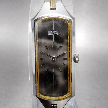 Seiko Watch Women 12mm Gray Dial Silver Tone 2E205179 Octagon New Battery1