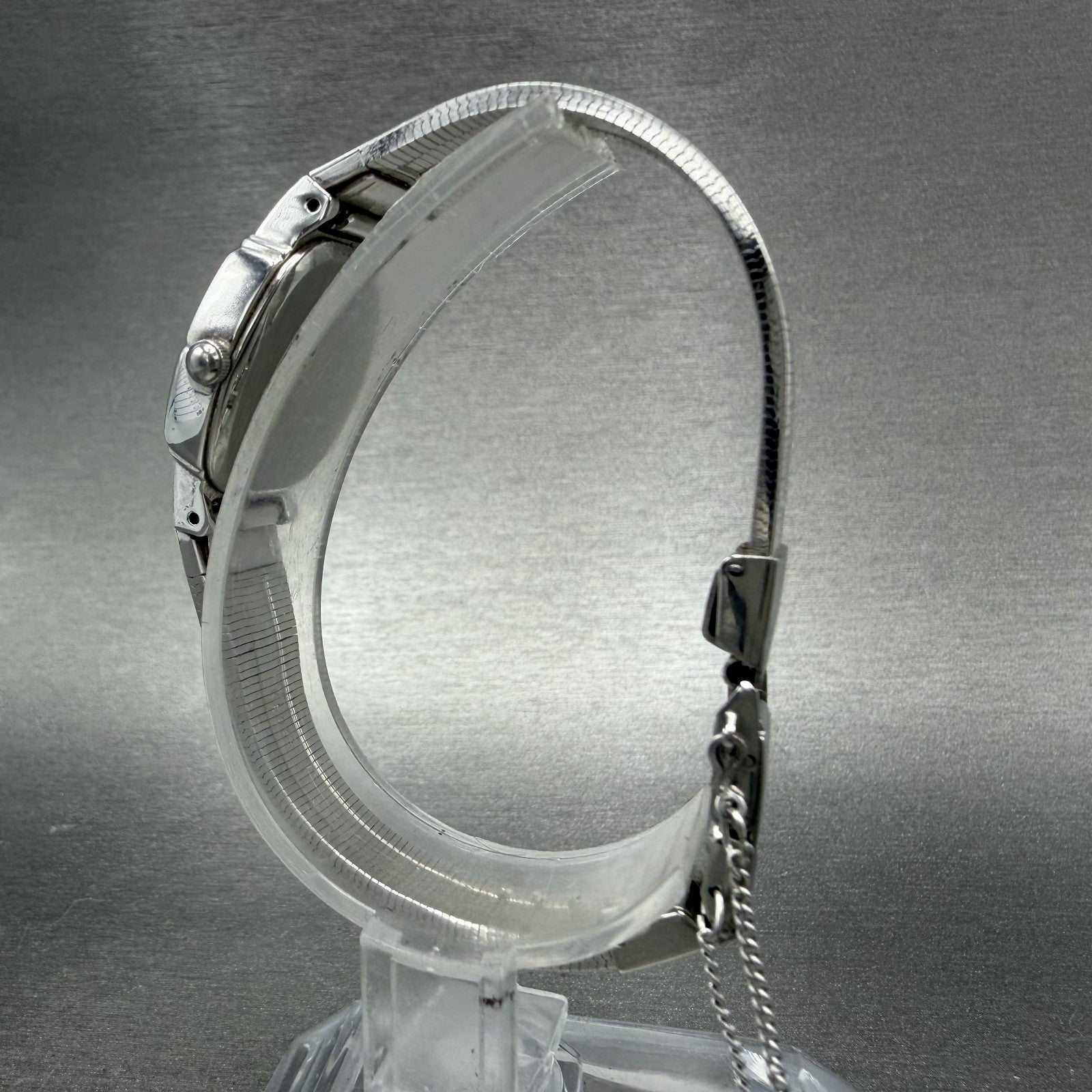 Seiko Watch Women 19mm Silver Dial Silver Tone Octagon 7321-5170 New Battery6