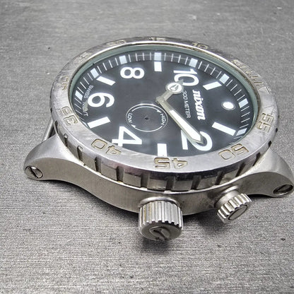 Nixon 51-30 Watch Men 51mm Black Dial Steel Round Tide Round PARTS6