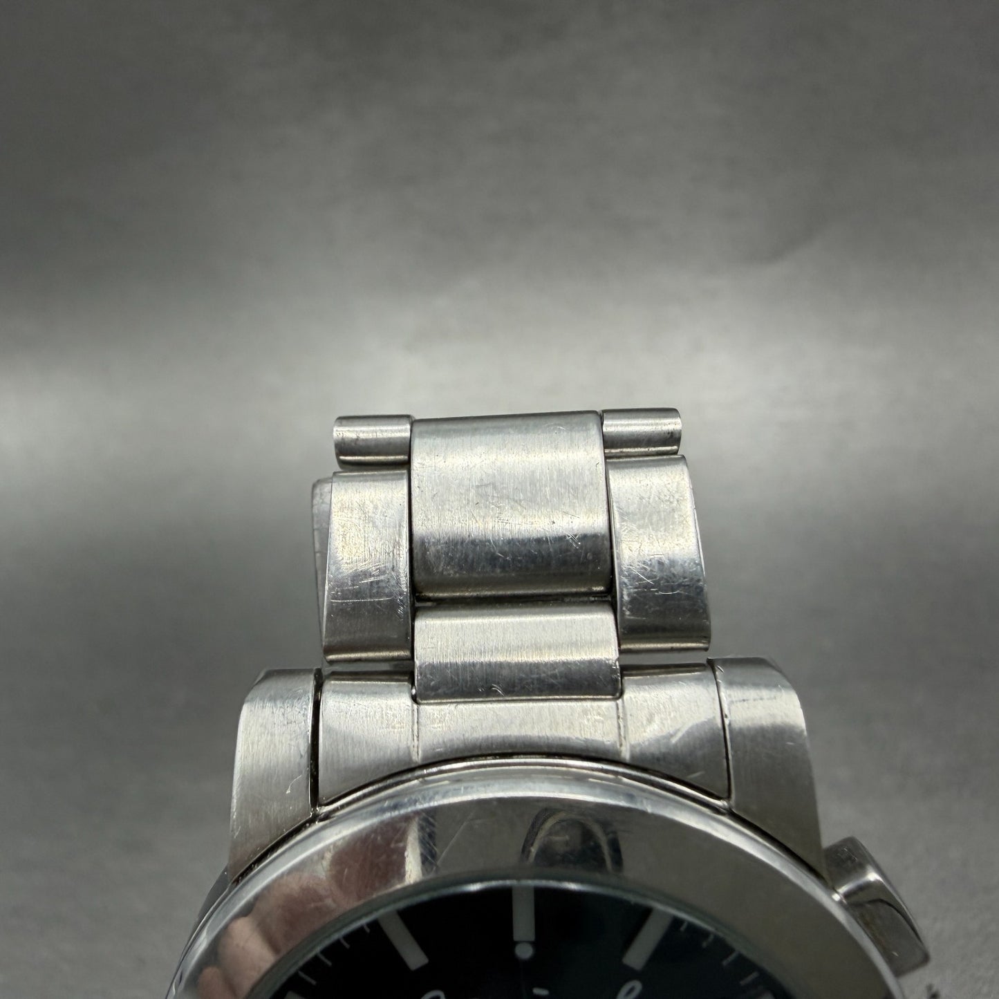Seiko Anges B Chronograph Watch Men 38mm Blue Dial Steel Round V654-0A10 Newbatt4